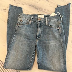 NWT Mother LOOKER TWO STEP ankle gray size 26